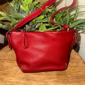 Vintage mini leather coach shoulder bag